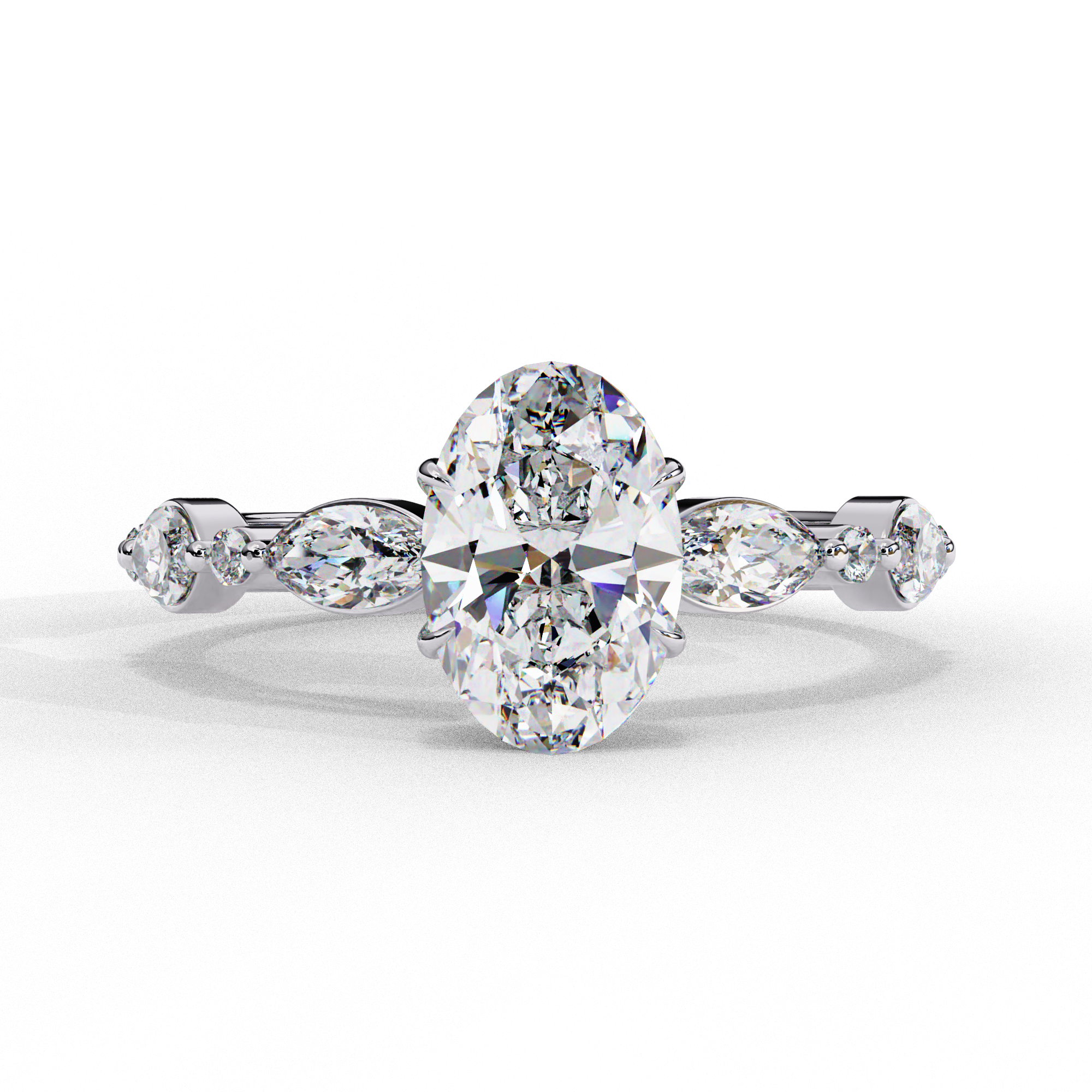 Elysian Oval Cut Solitaire Ring