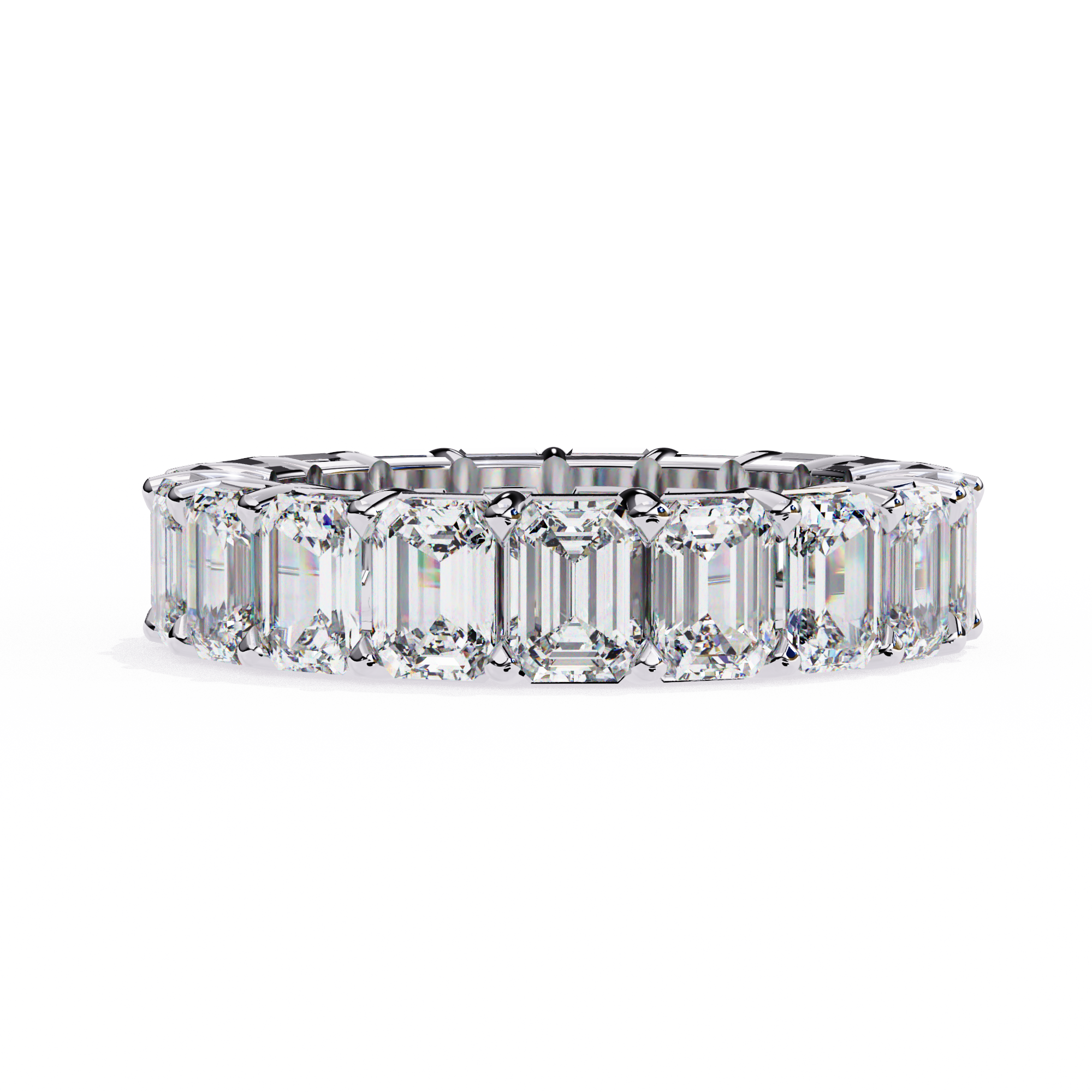 Timeless Emerald Cut Eternity Ring