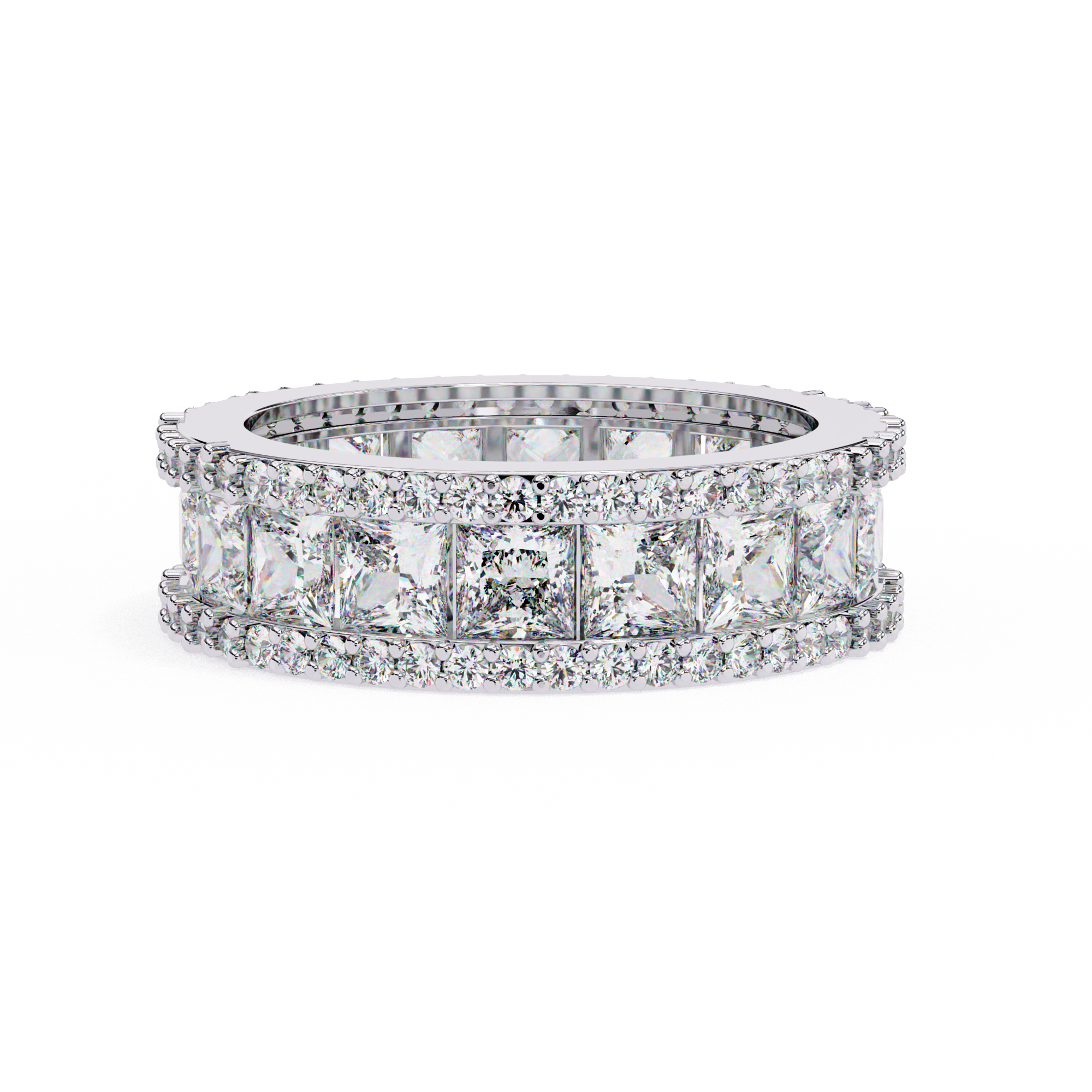 Classic Princess Cut Diamond Band