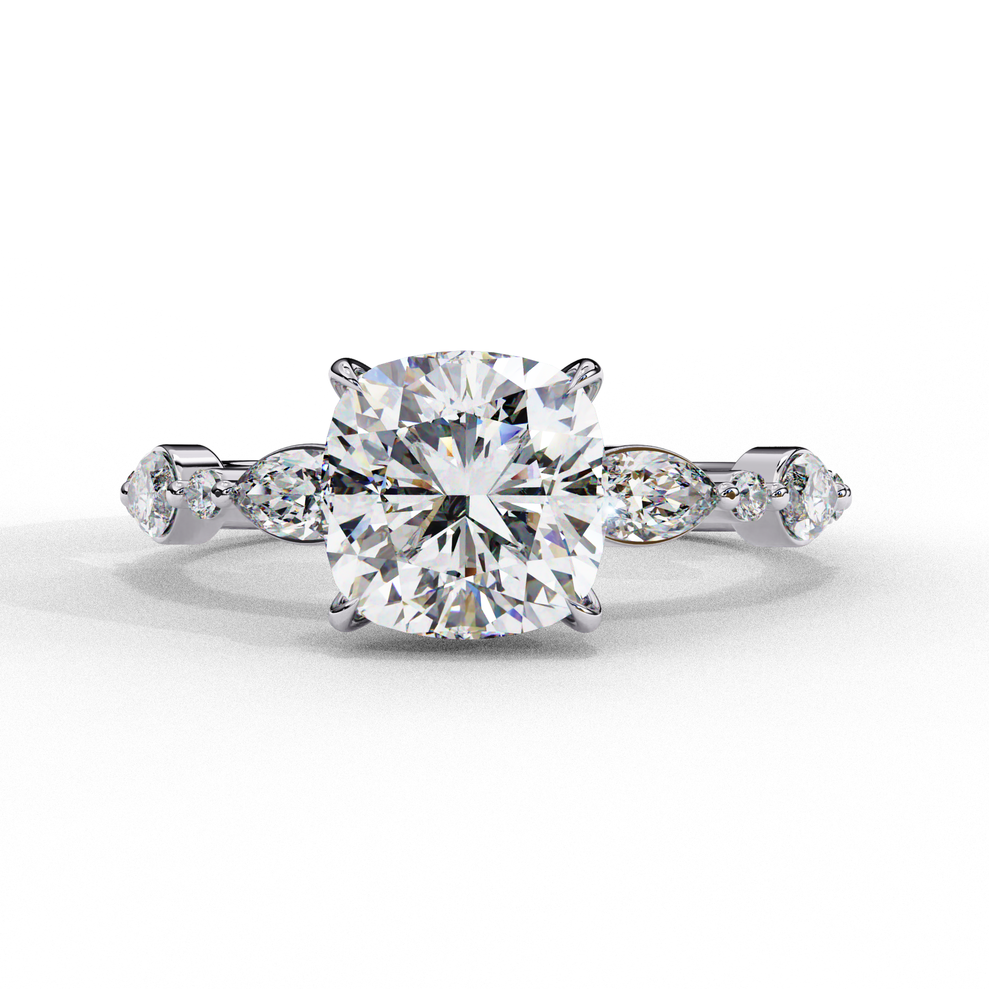 Elysian Square Cushion Cut Solitaire Ring