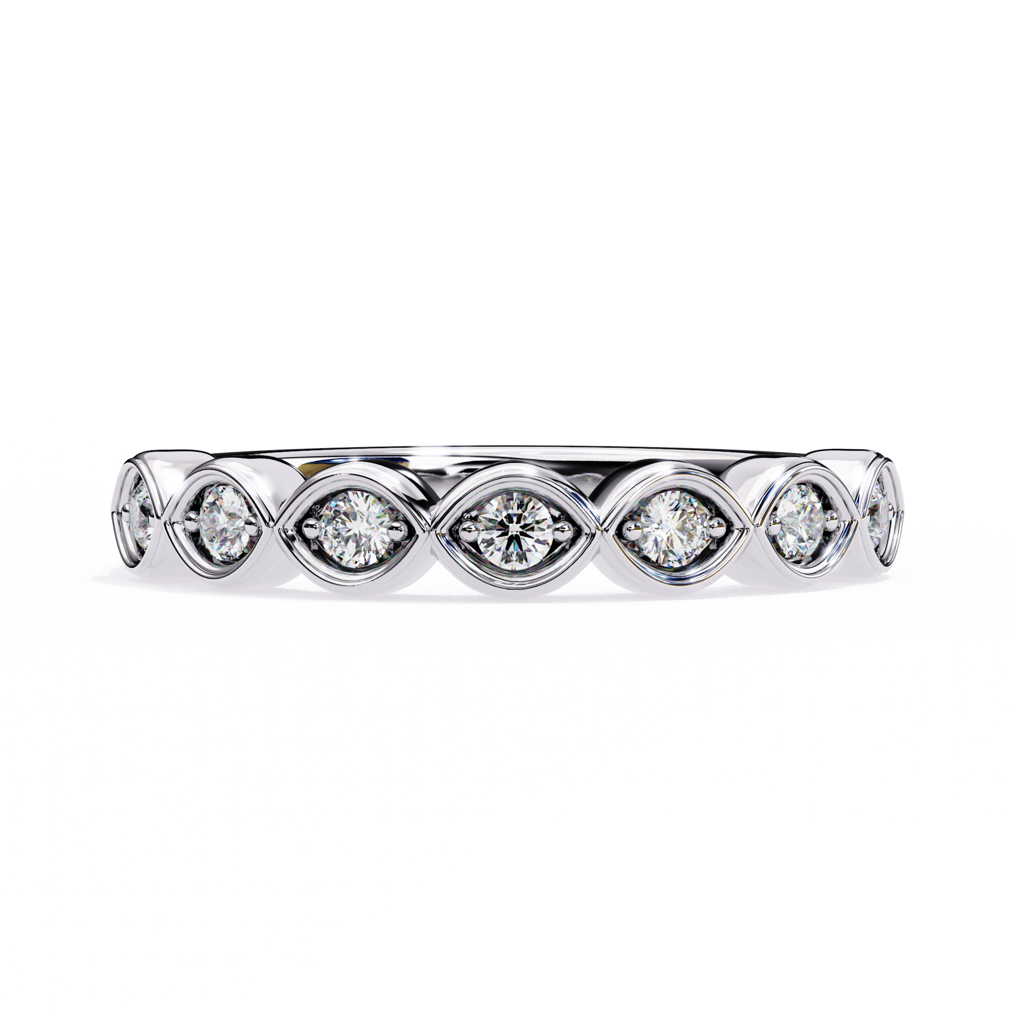 Radiant Wave Diamond Eternity Ring