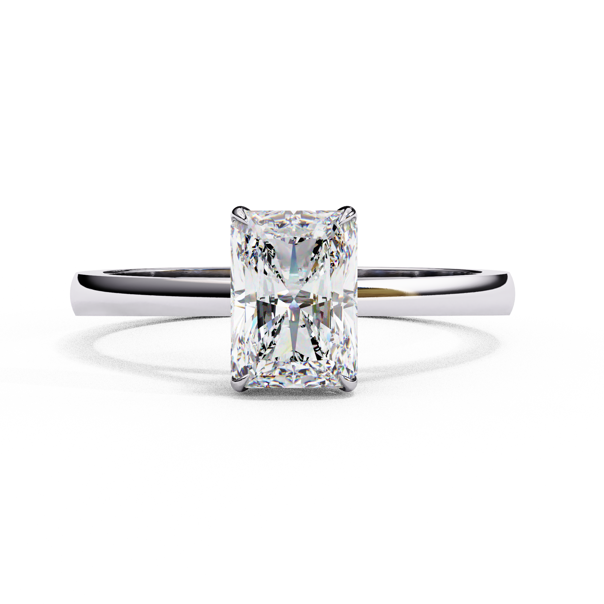 Classic Radiant Cut Solitaire Ring