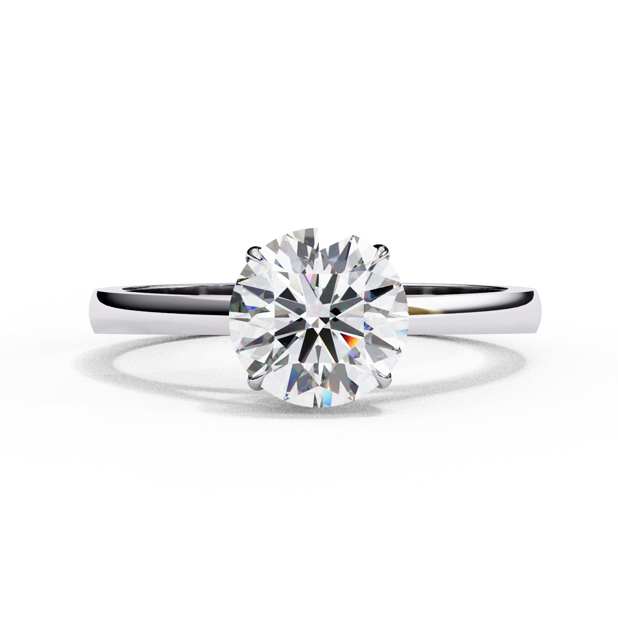 Classic Brilliant Round Cut Solitaire Ring