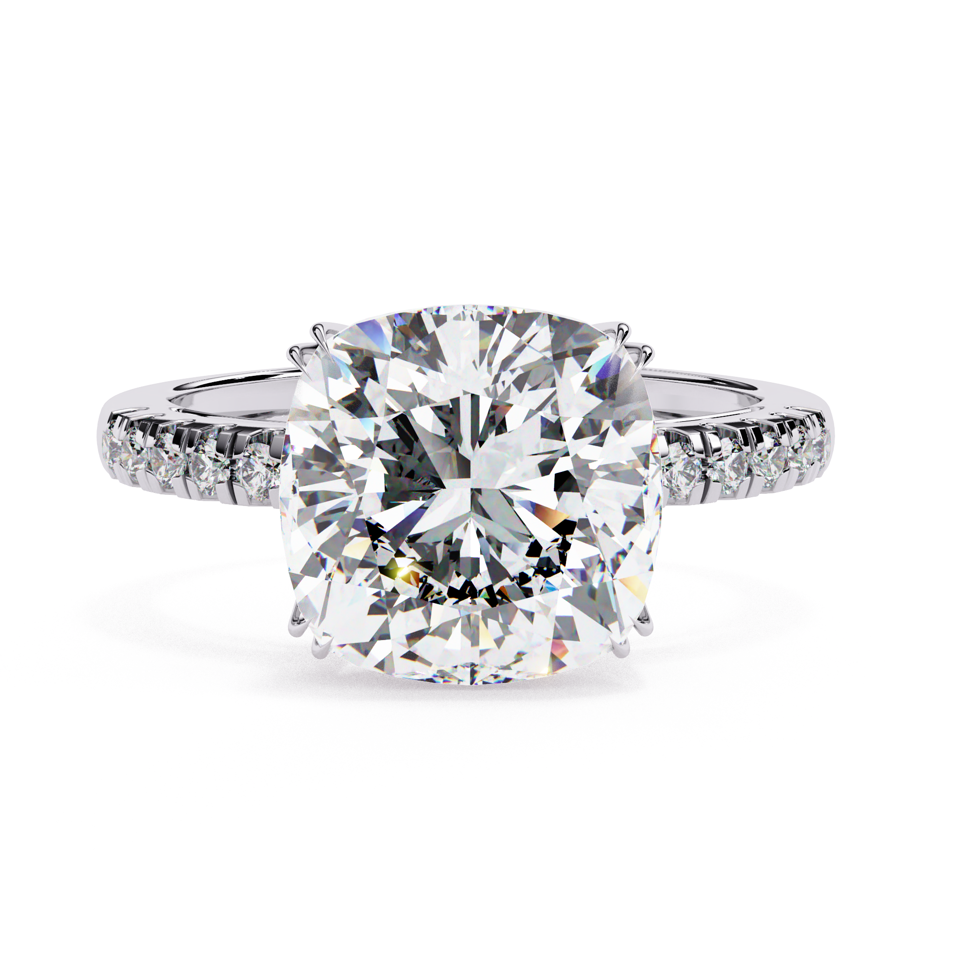 Cushion Solitaire Ring