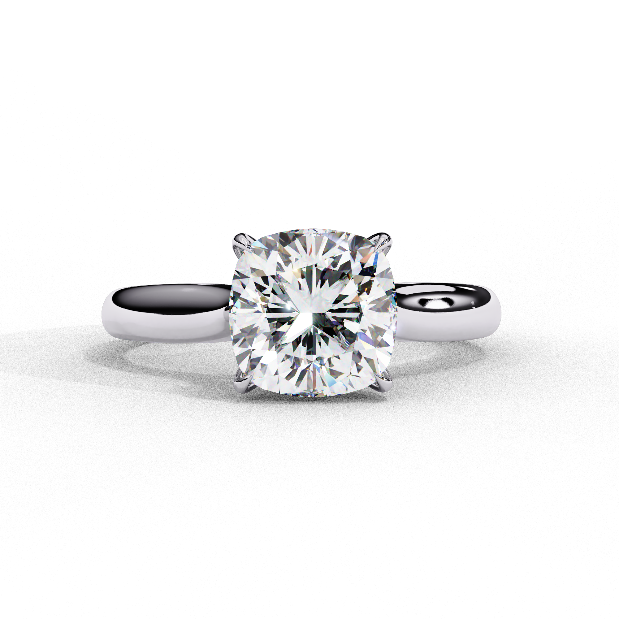 Classic Cushion Solitaire Ring