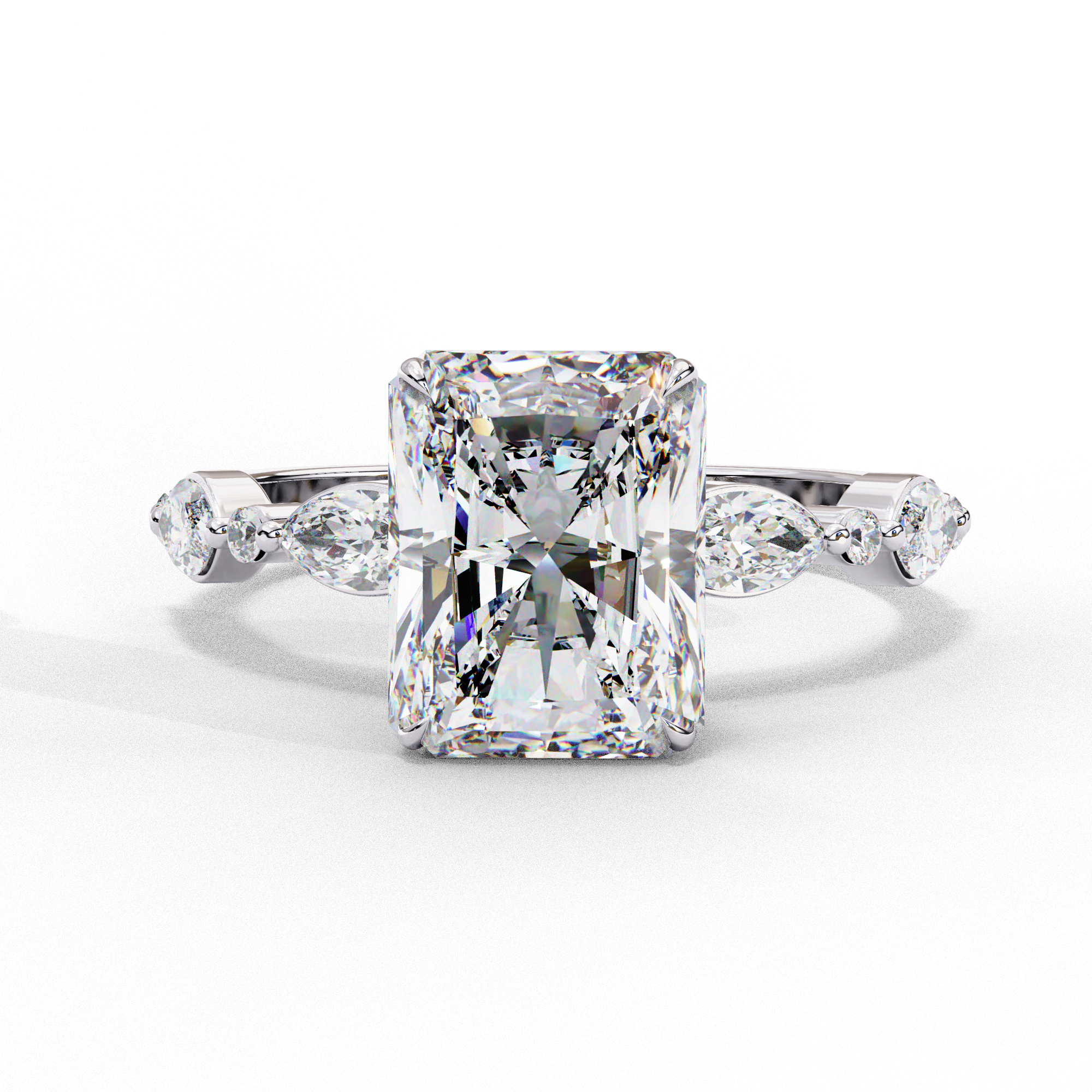 Elysian Radiant Cut Solitaire Ring