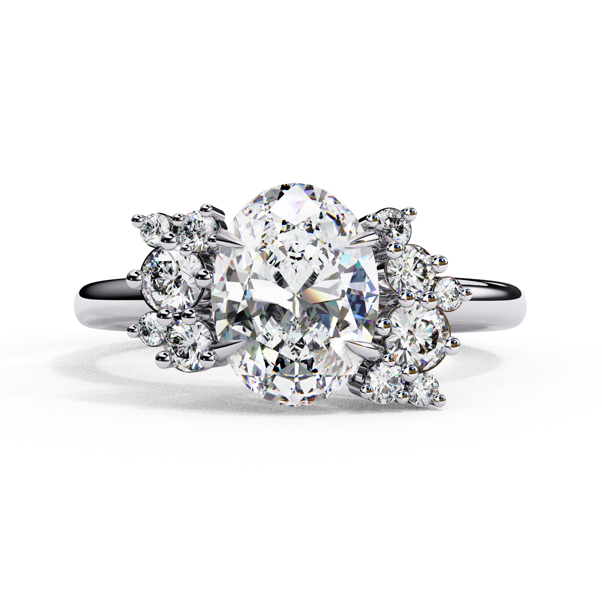 Celestial Oval Cut Solitaire Ring