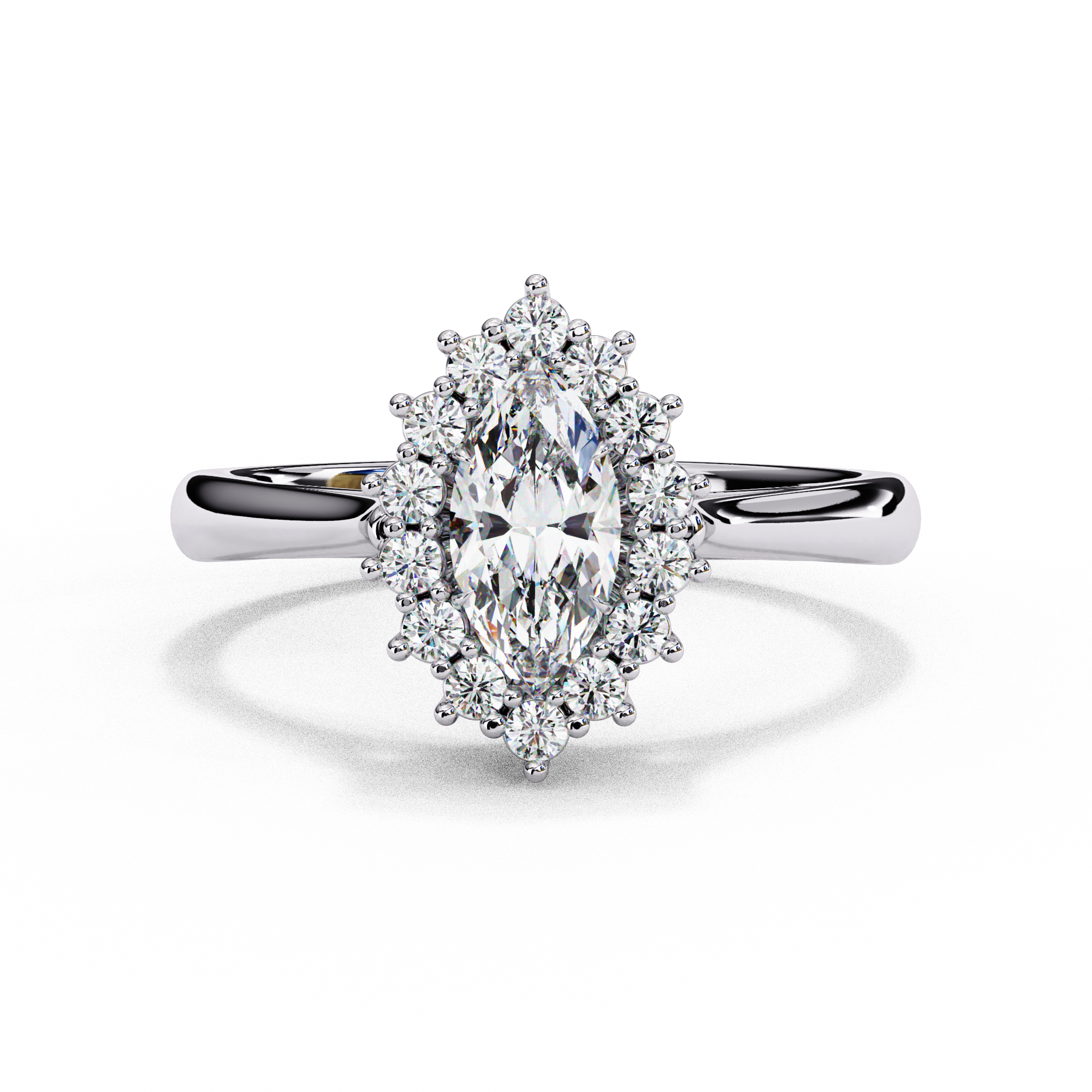 Lustre Éclat Marquise Cut Solitaire Ring