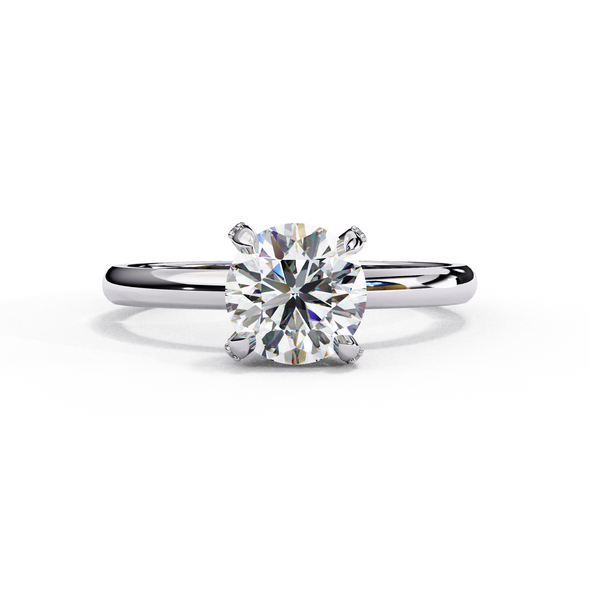 Aura Round Brilliant Solitaire Ring