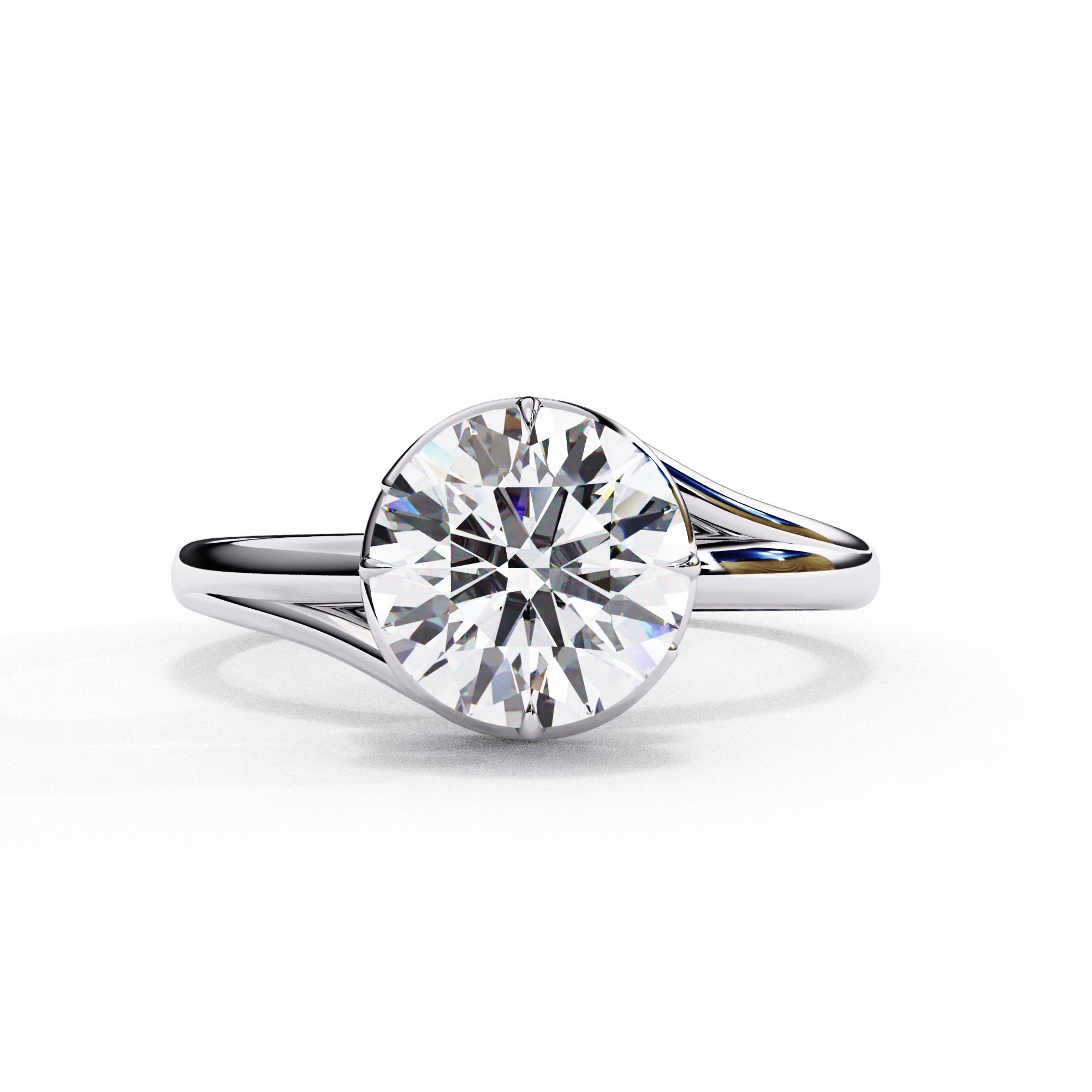 Cosmos Round Brilliant Solitaire Ring