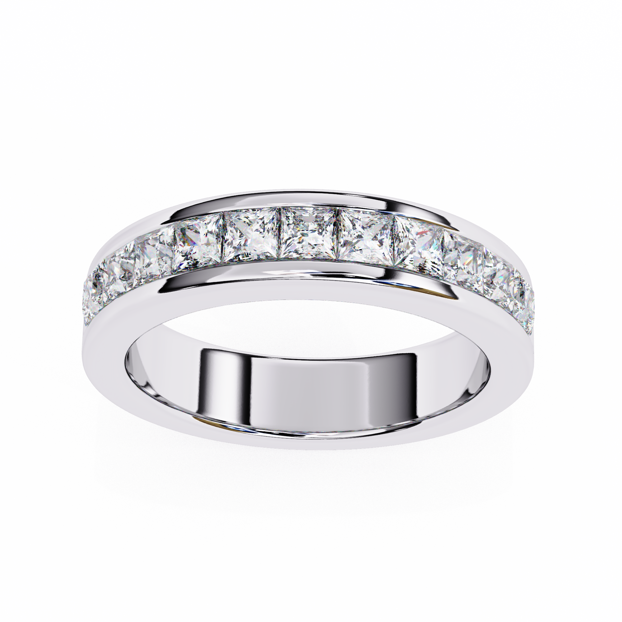 Classic Princess Diamond Pave Band